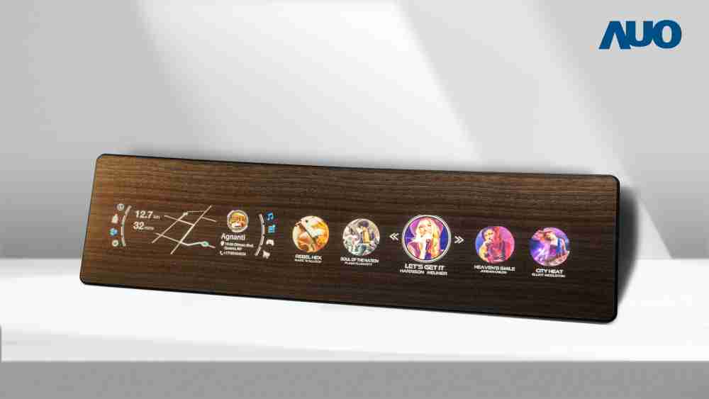 尊龙集团研发全球最高穿透度达80%的AmLED木纹显示器，，，，可于使用时呈现高亮度、、清晰可见的信息，，，，并在不使用时回归为单纯的饰板，，，节能兼具美观